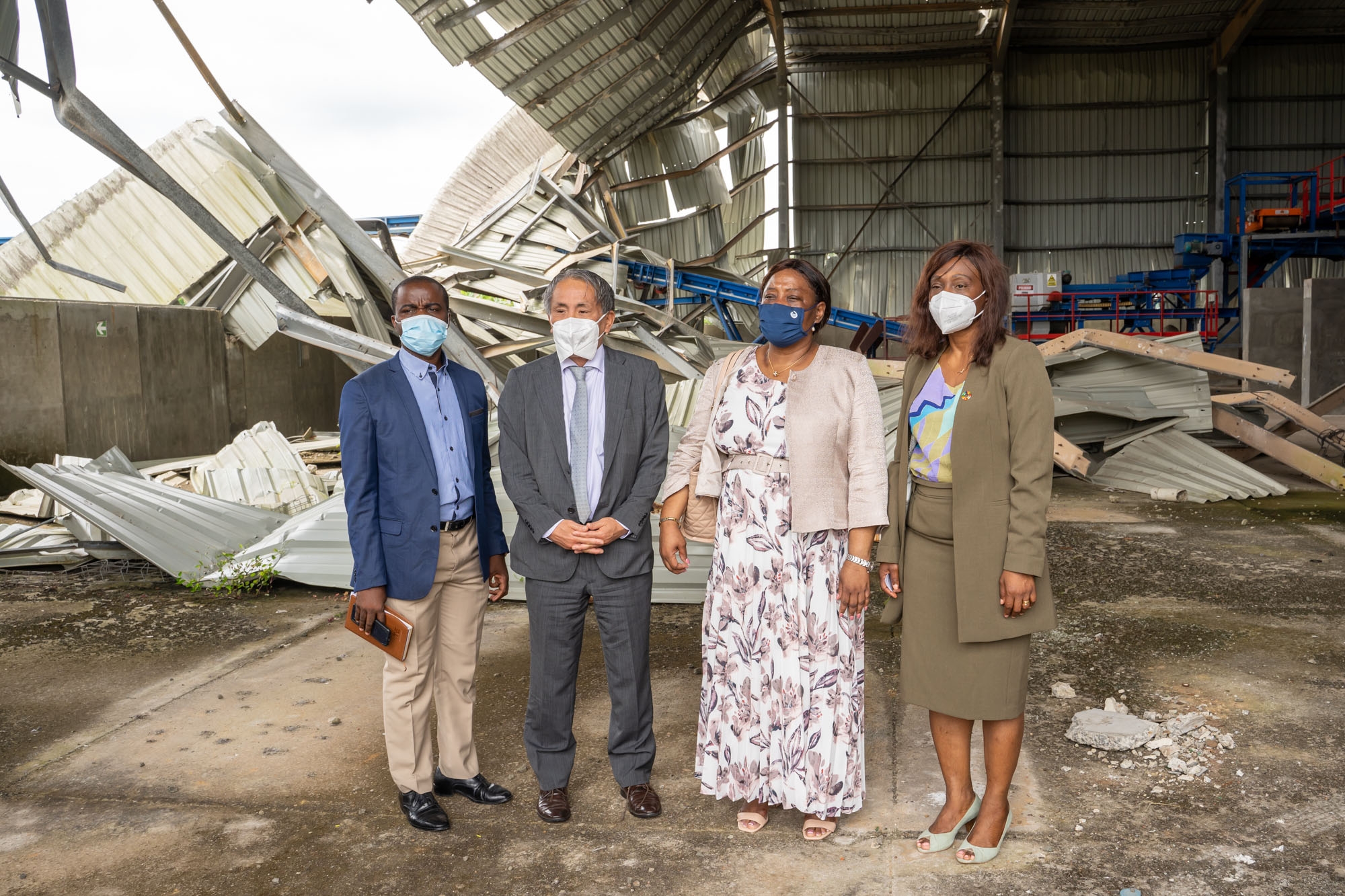 Cliquez pour agrandir 「3月7日バタ市爆発事案後の環境条件改善支援」オープニングセレモニーへの出席